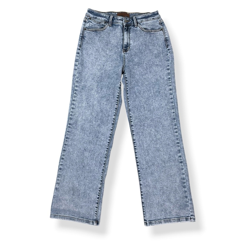 Judy Blue Jeans Women 9/29 Blue Acid Wash Straight Fit JB82653 High Rise